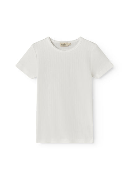 MarMar | Tamra Pointelle Shirt | Gentle White