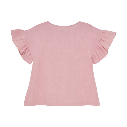 Huttelihut | Mousseline Blouse | Pale Mauve