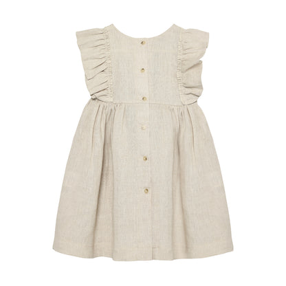 Huttelihut | Linnen Jurk | Antique White