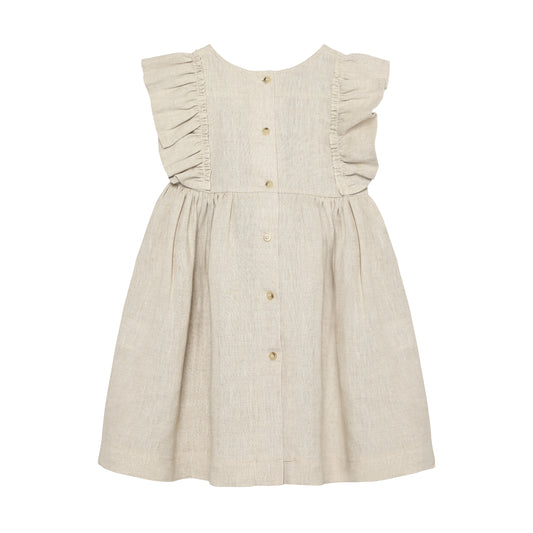 Huttelihut | Linnen Jurk | Antique White