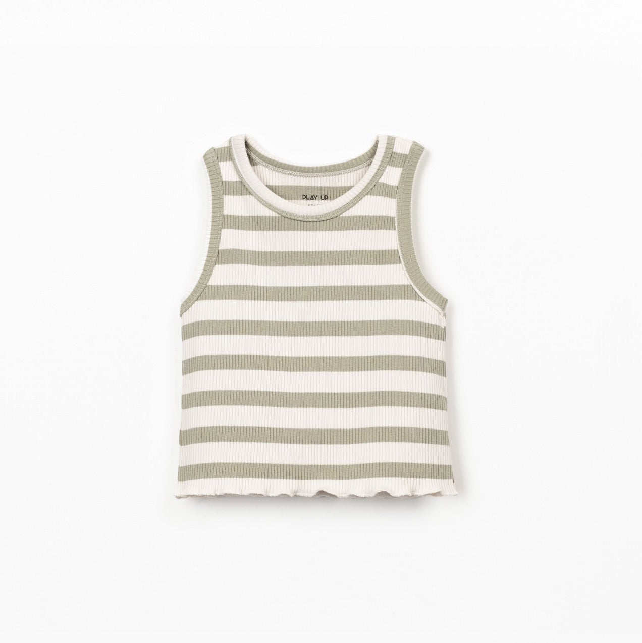 Play Up | Gestreepte Rib Top | Texture