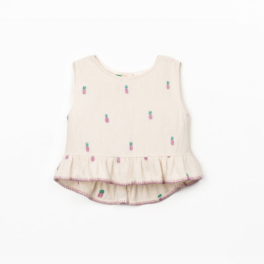 Play Up | Geweefde Top Ananas | Bio Resin