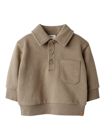 Lil' Atelier | London Roa Loose Sweater Baby | Sepia Tint