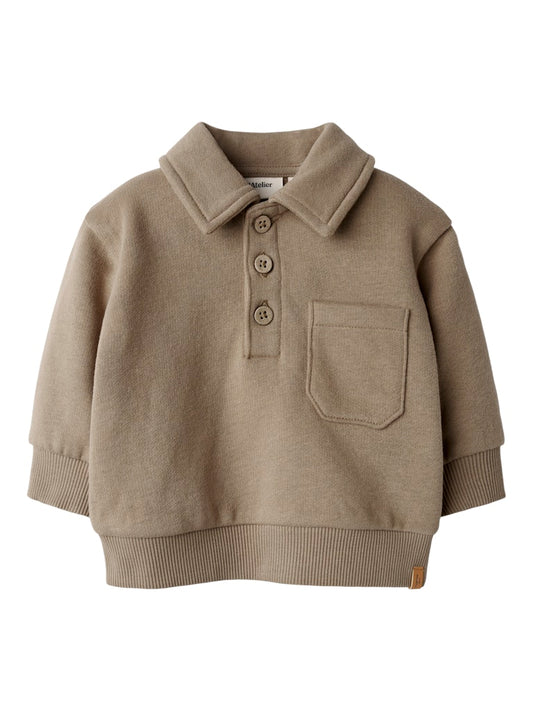 Lil' Atelier | London Roa Loose Sweater Baby | Sepia Tint