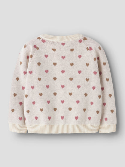 Lil' Atelier | Saran Gebreid Vest Hartjes | Turtledove
