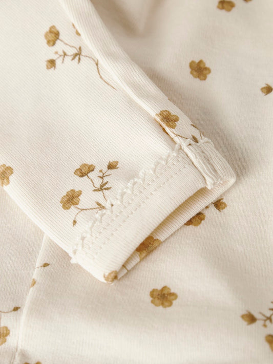 Lil Atelier | Layo Sin Slim Legging | Coconut Milk Yellow Flower