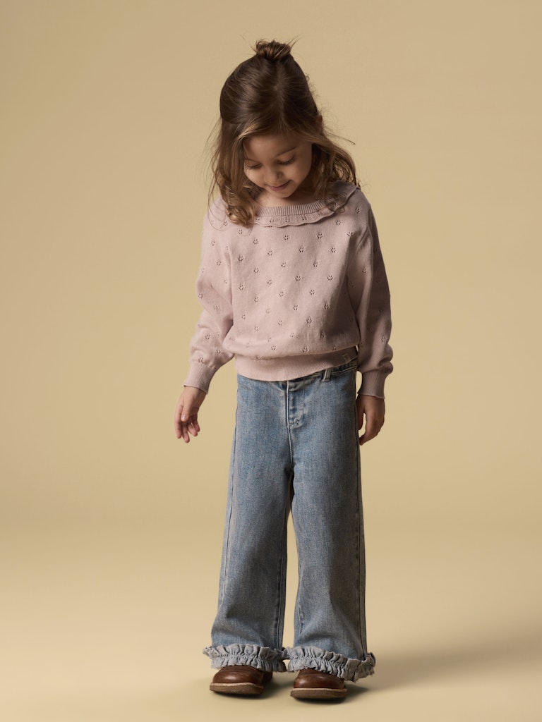 Lil' Atelier | Damla Wide Ancel Jeans | Medium Blue Denim