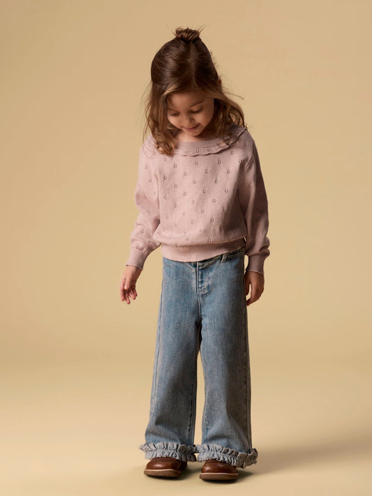 Lil' Atelier | Damla Wide Ancel Jeans | Medium Blue Denim