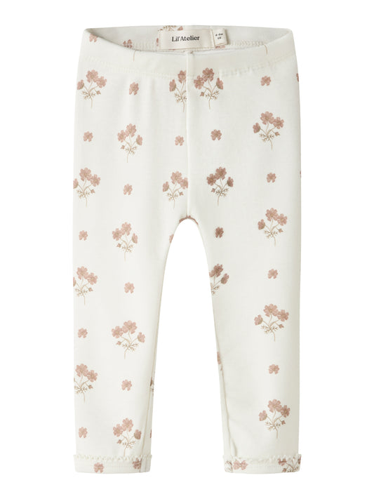 Lil Atelier | Layo Sin Slim Legging | Coconut Milk Pink Flower