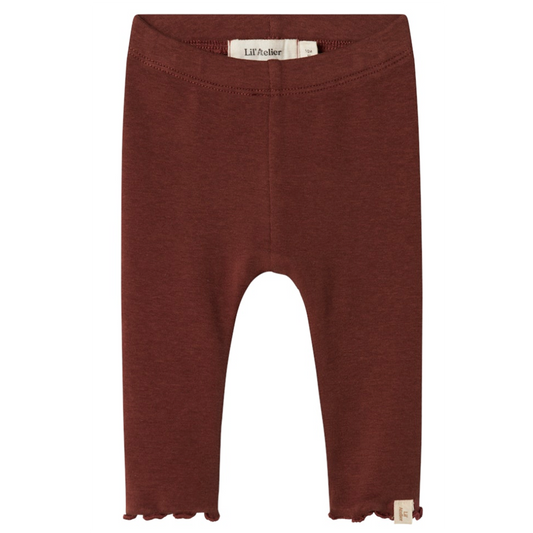 Lil' Atelier | Gao Fia Slim Legging | Hot Chocolate