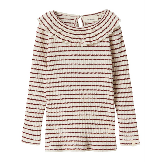 Lil' Atelier |  Osophia Slim Top | Hot Chocolate