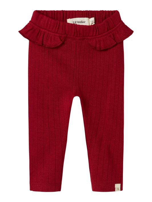 Lil' Atelier | Rachel Nam Slim Legging | Red Dhalia