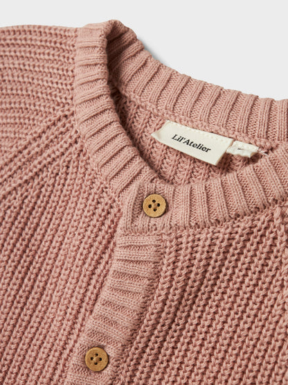 Lil' Atelier | Emlen Lin Gebreid Vestje | Misty Rose