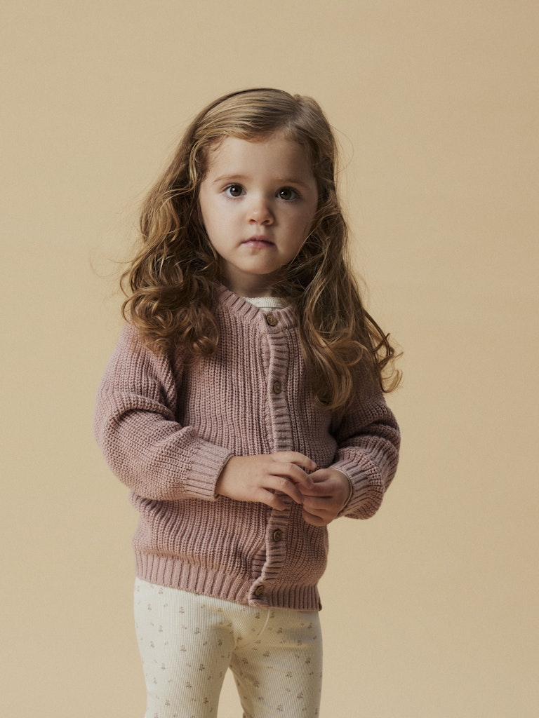 Lil' Atelier | Emlen Lin Gebreid Vestje | Misty Rose