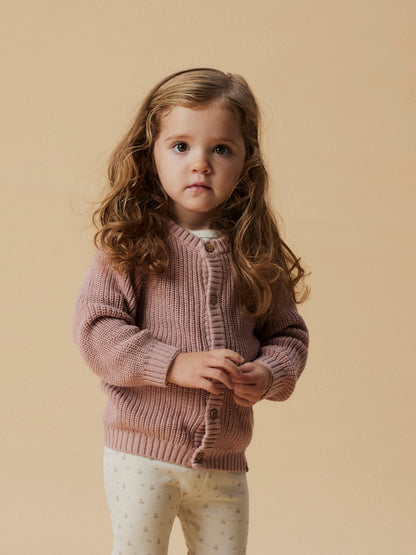 Lil' Atelier | Emlen Lin Gebreid Vestje | Misty Rose