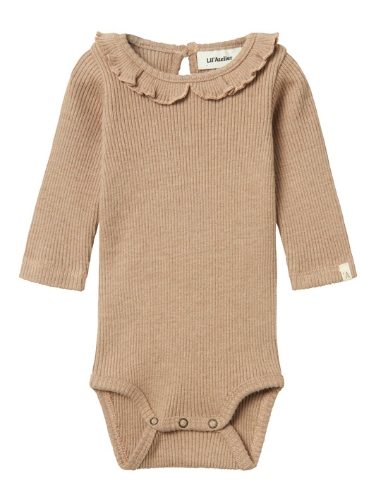 Lil' Atelier |  Sophia Romper Slim Body | Rugby Tan