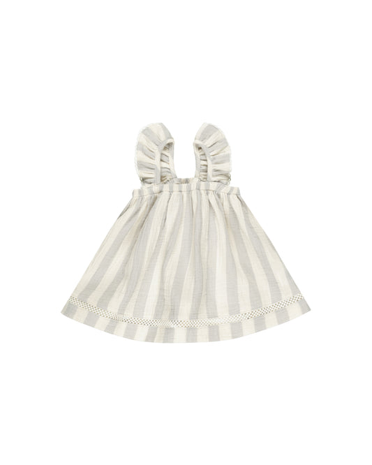 Quincy Mae | Ruffled Tankdress | Sky Stripe