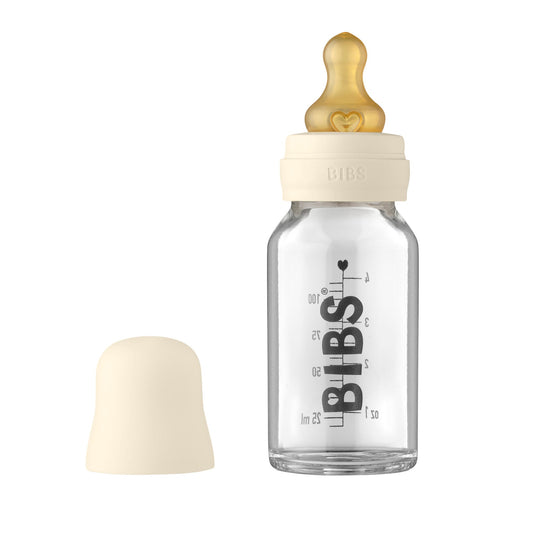 BIBS | Glazen babyfles 110 ml | Ivory - 