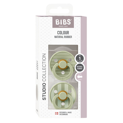 BIBS | Studio Colour Pin Fopspeen 2 - pack | Sage Mix | Maat 2 - 