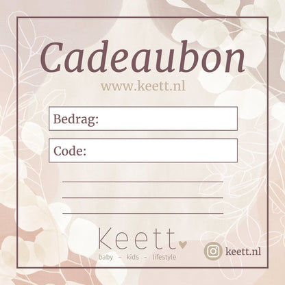 Cadeaubon vanaf €10, - (Per Post) - 