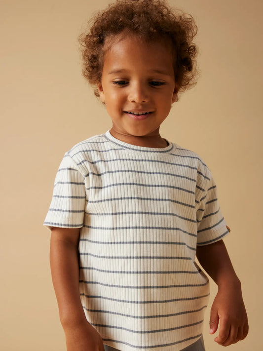 Lil' Atelier | Kail Top | Coconut Milk Zen Blue