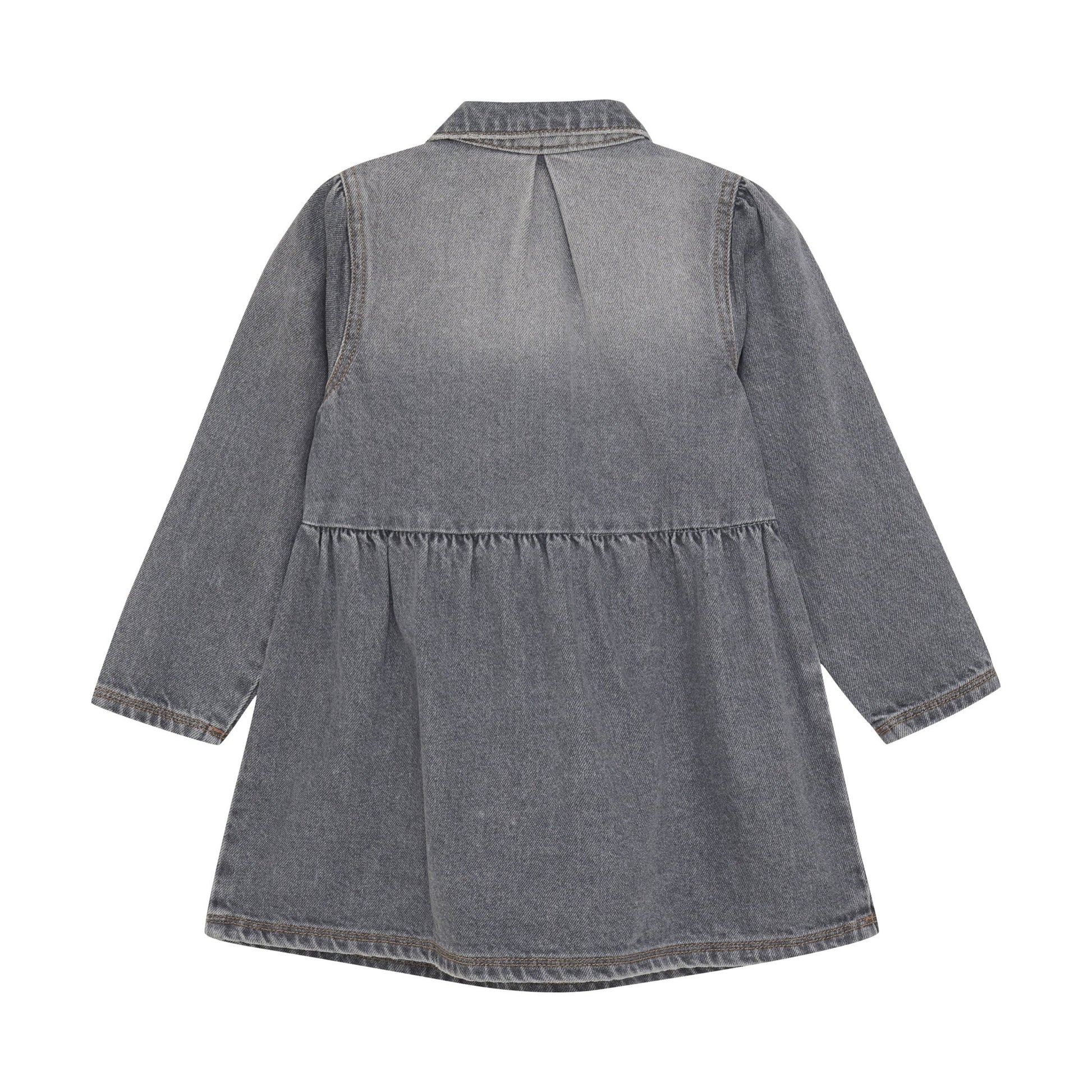 En Fant | Denim Dress | Light Grey Denim - 5713438443985