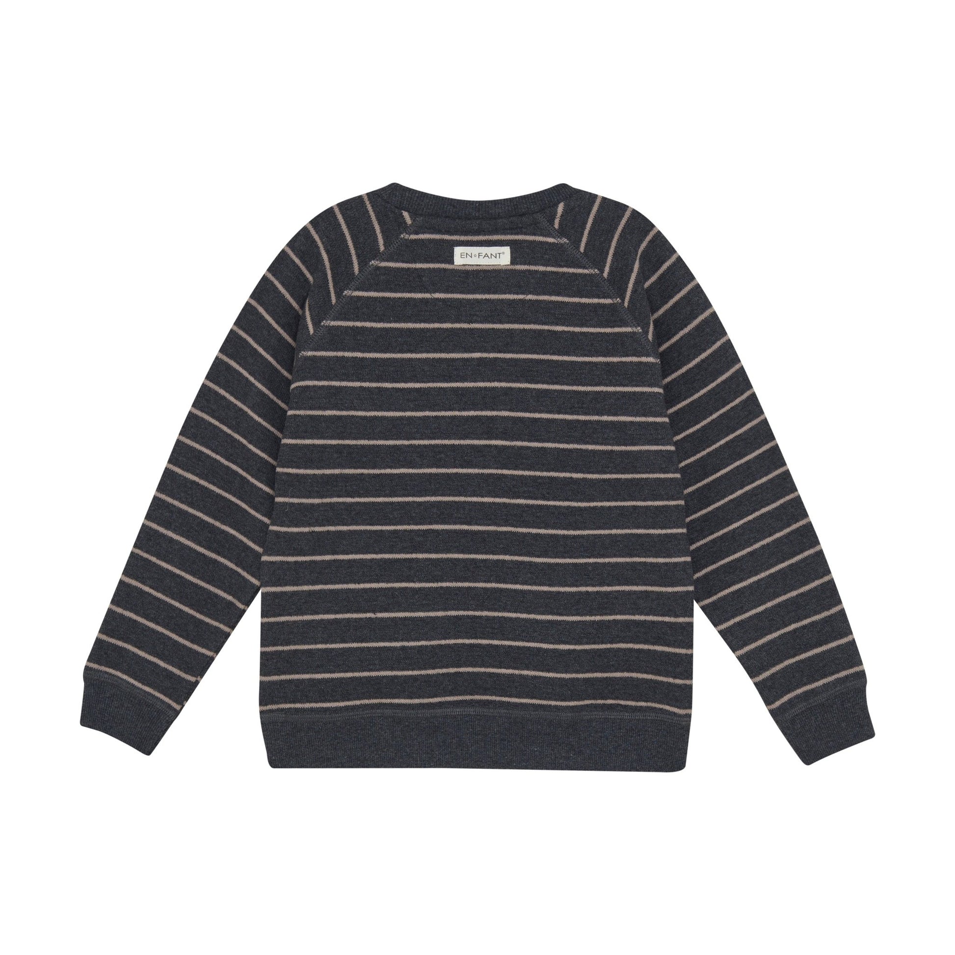 En Fant | Gestreept Sweatshirt | Ebony - 5713438447389