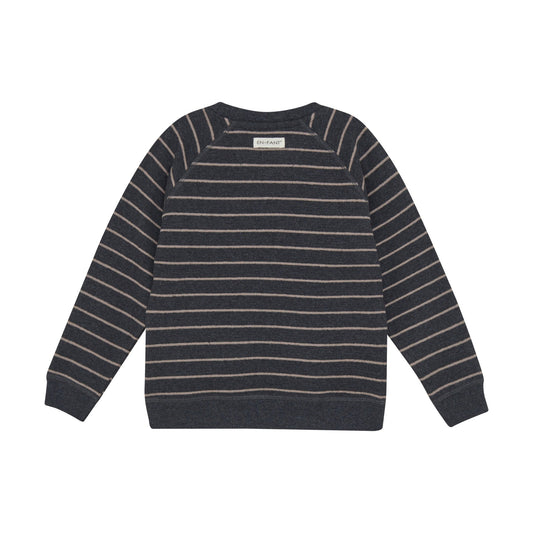 En Fant | Gestreept Sweatshirt | Ebony - 5713438447389