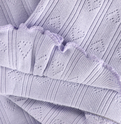 En Fant | Pointelle Legging | Purple Heather - 5713438693847