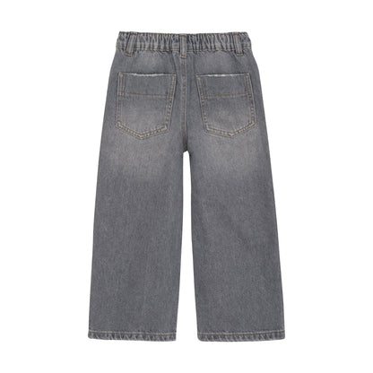 En Fant | Wide leg Jeans | Light Grey Denim - 