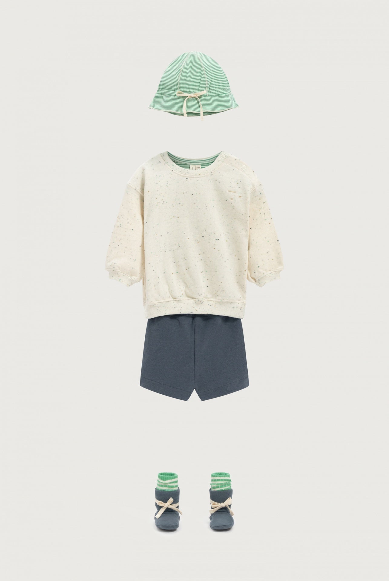 Gray Label | Baby Biker Shorts | Blue Grey - 