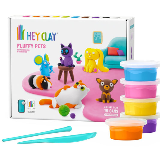 HeyClay | Fluffy Pets | Multi Color - 