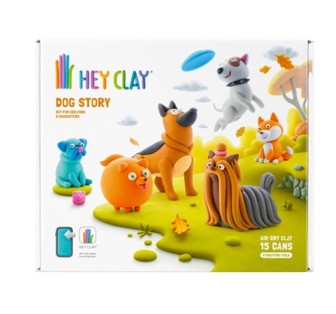 HeyClay | Honden Vriendjes | Multi Color - 4897105244004