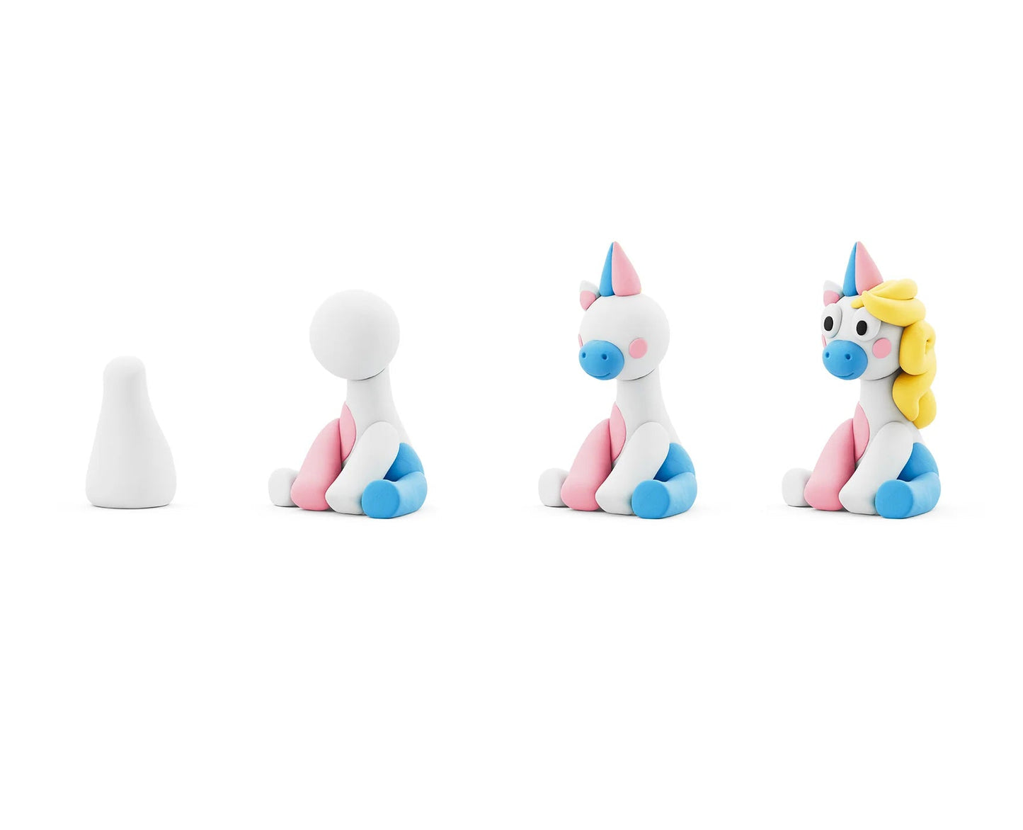 HeyClay | Rainbow Unicorn Lighty | 3 Cans - 4897105244509