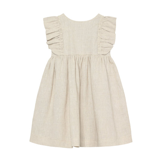 Huttelihut | Linnen Jurk | Antique White - 5713438749193