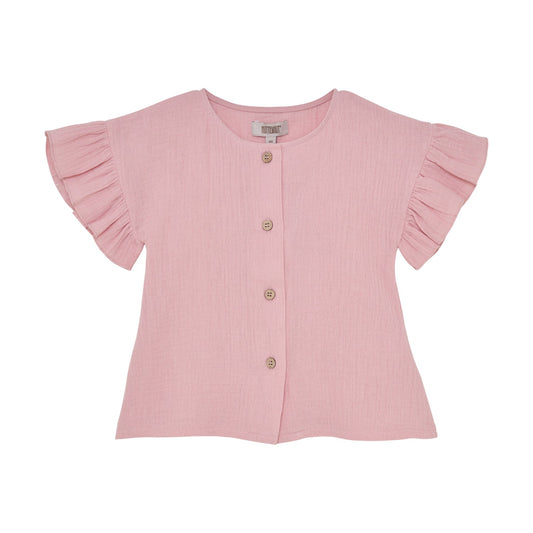 Huttelihut | Mousseline Blouse | Pale Mauve - 5713438747359
