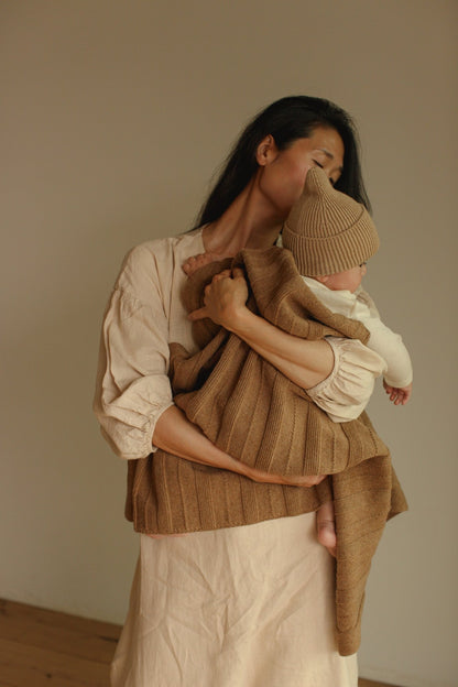 HVID | Beanie Fonzie Newborn | Sand - 5404027803548