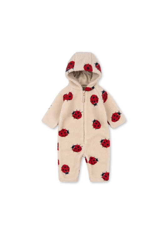 Konges Slojd | Jody Teddy Onesie | Ladybug Sand - 5715681007884