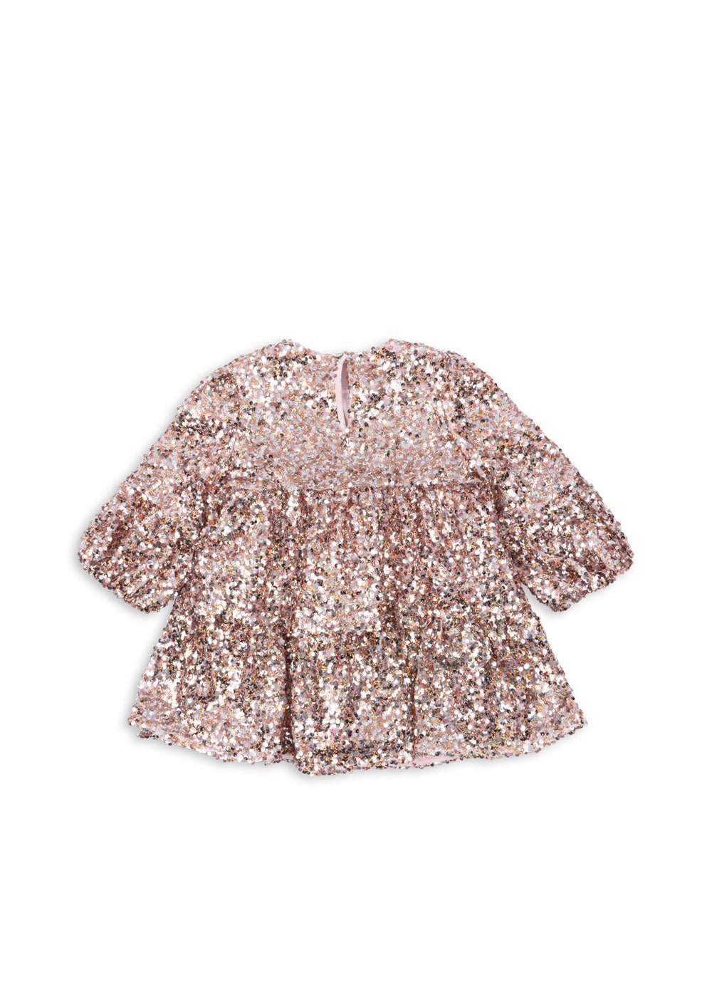 Konges Slojd | Lila Sequins Jurk | Grey/Rosa - 5715404285414