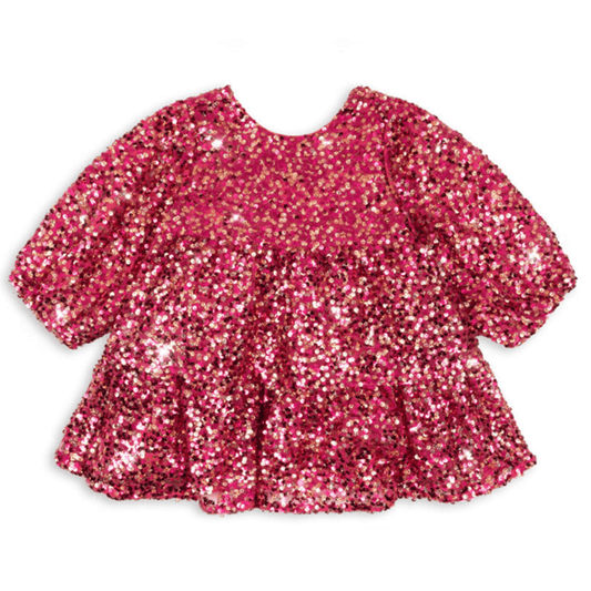 Konges Slojd | Lila Sequins Jurk | Sparkling Sangria - 5715681115923