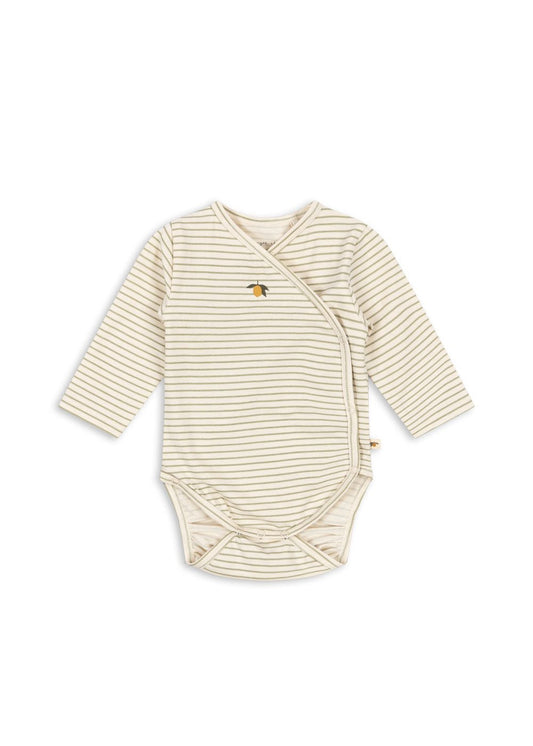 Konges Slojd | Newborn Romper | Tea Stripe - 5715681001240