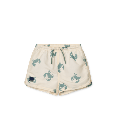 Liewood | Aiden Seersucker Zwemshort | Krab - 5715493471149