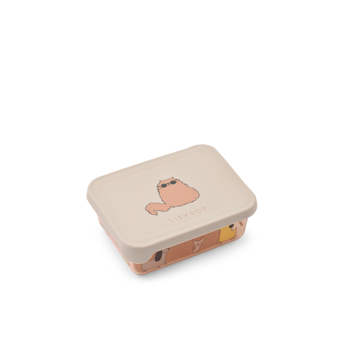 Liewood | Ako Tritan Snackbox 350ml | Cats and Dogs - 5715493475062