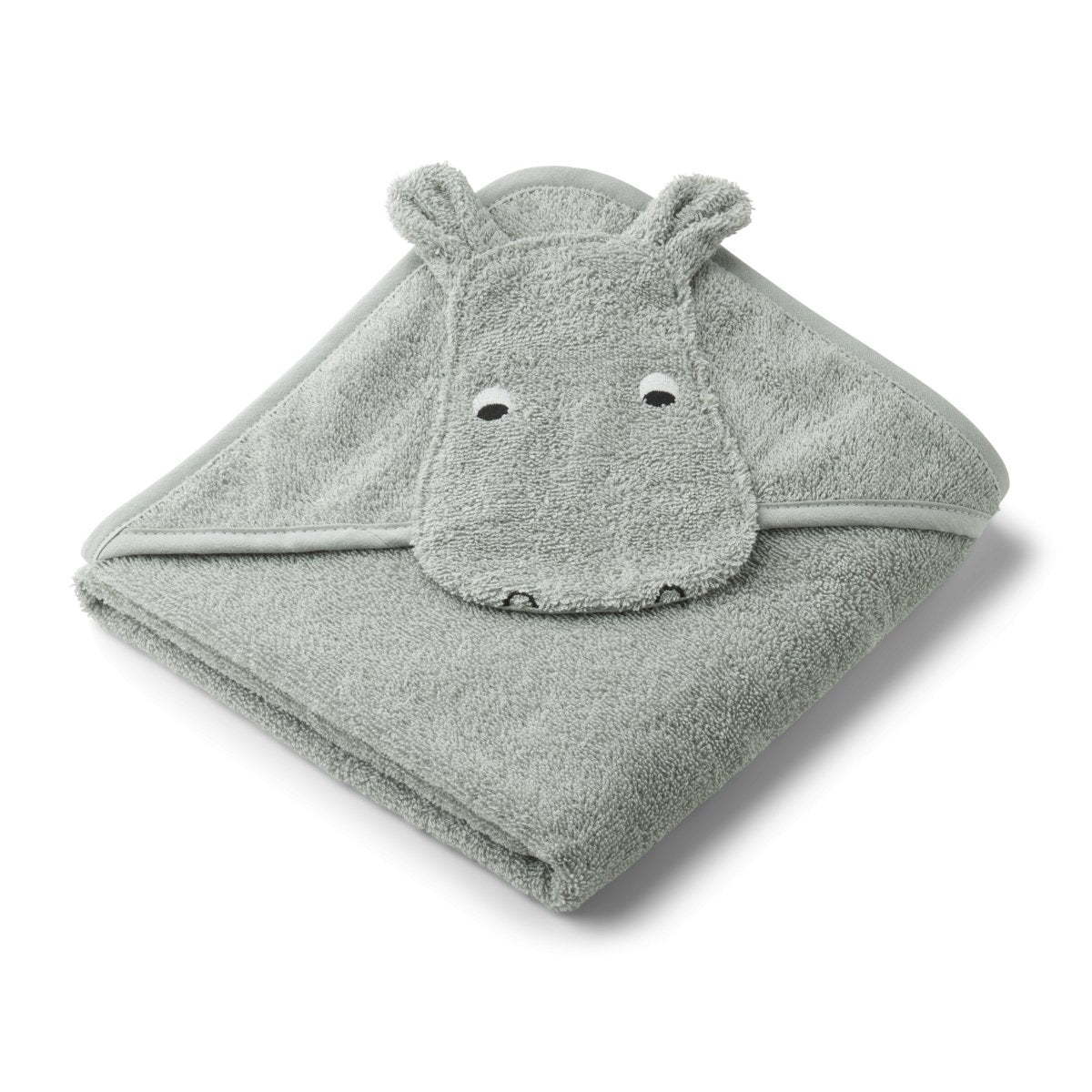 Liewood | Albert Hippo Hooded Towel | Dove Blue - 