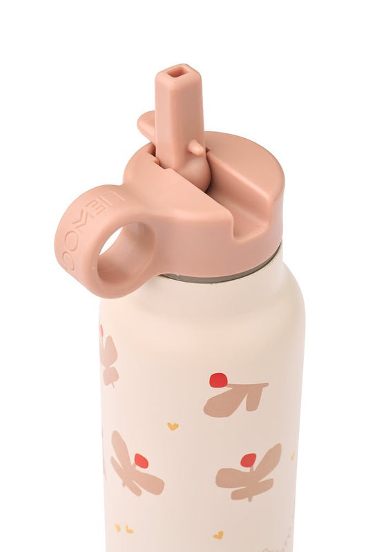 Liewood | Falk RVS Thermosfles Butterfly 350 ml | Apple Blossom - 5715493531096
