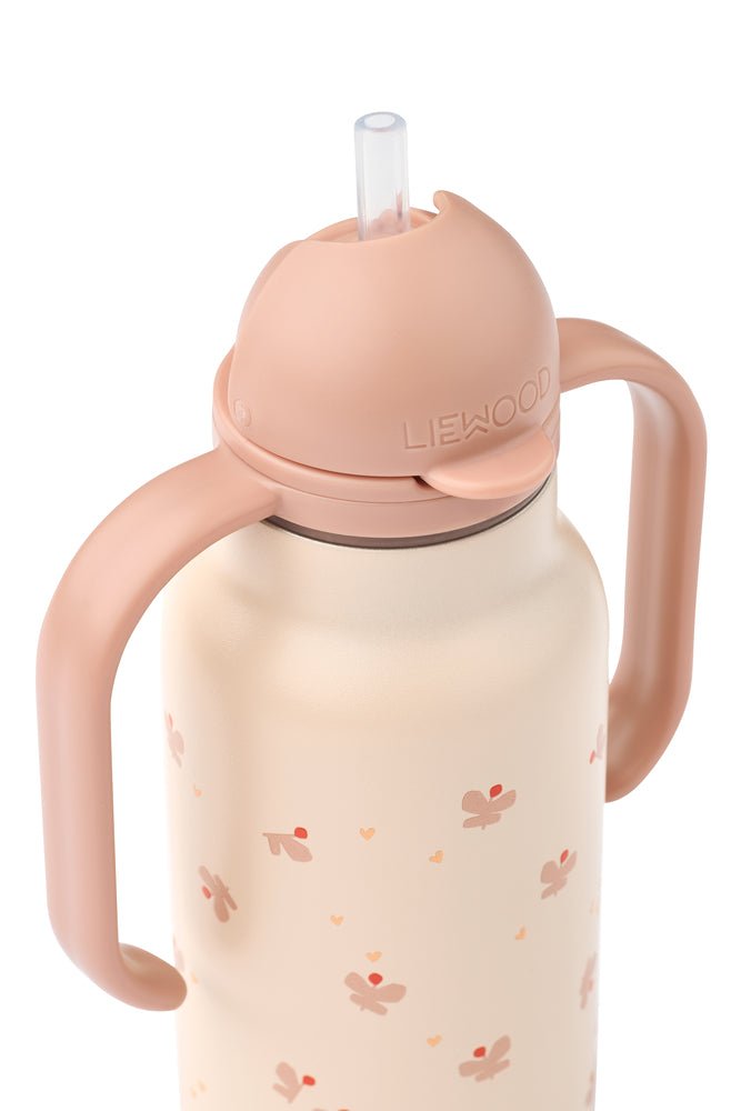 Liewood | Kimmie RVS Thermosfles Butterfly 250 ml | Apple Blossom - 5715493531171