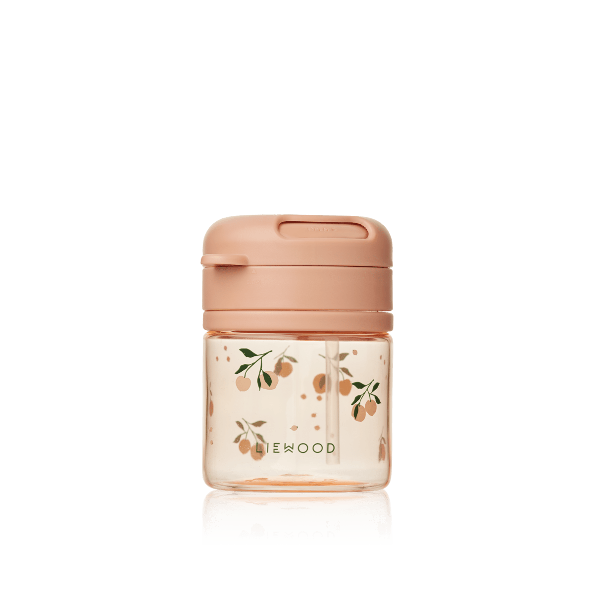 Liewood | Pavia Tritan rietjesbeker 280 ml | Peach/Sea Shell - 5715493432195
