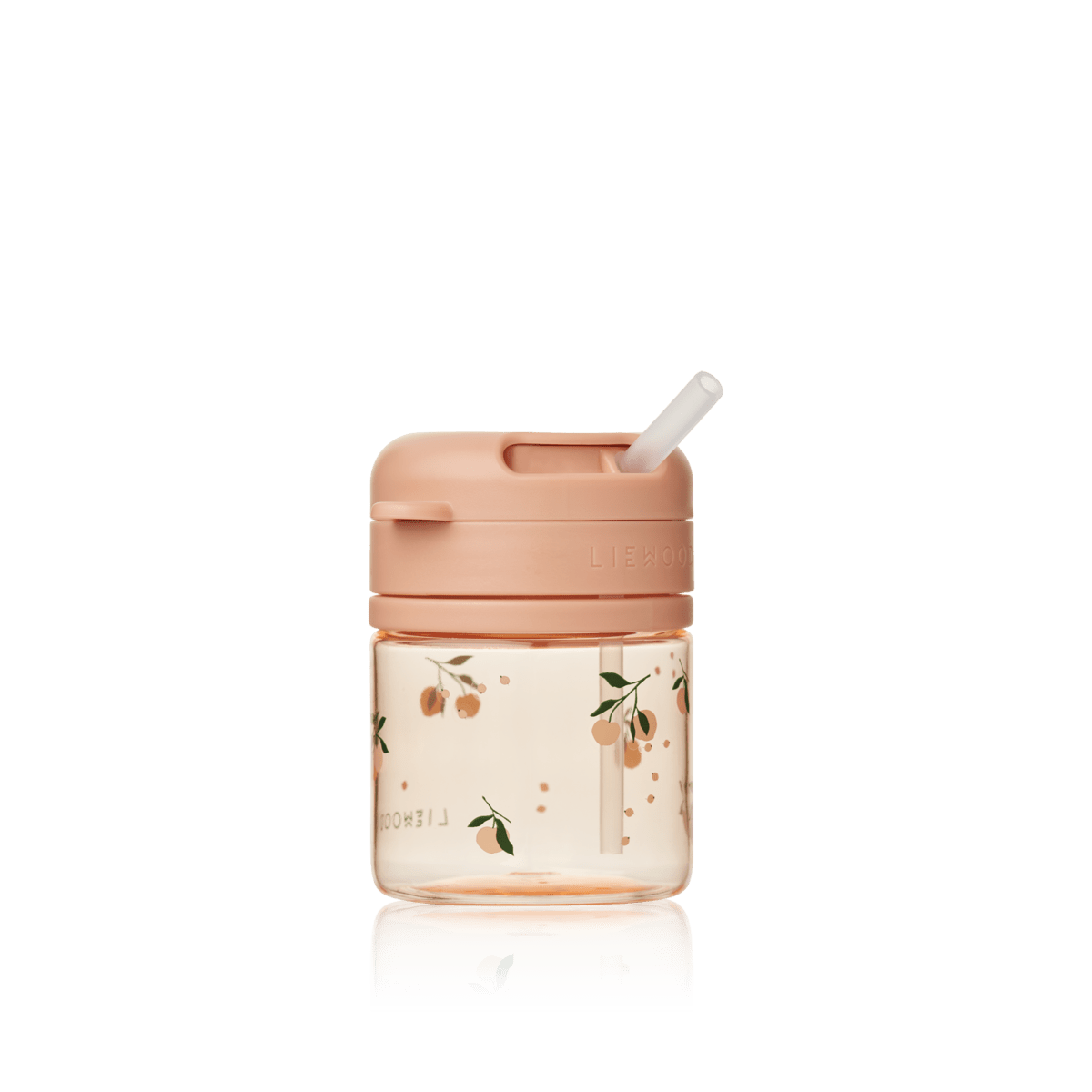 Liewood | Pavia Tritan rietjesbeker 280 ml | Peach/Sea Shell - 5715493432195