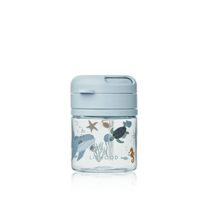 Liewood | Pavia Tritan rietjesbeker 280 ml | Zeedieren - 5715493432188