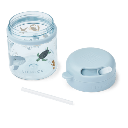 Liewood | Pavia Tritan rietjesbeker 280 ml | Zeedieren - 5715493432188
